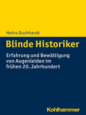 cover image of Blinde Historiker